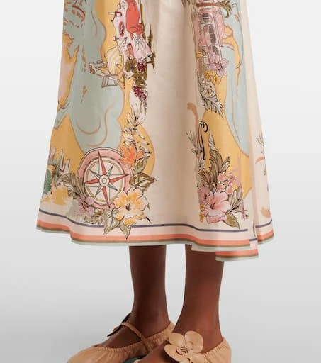 Zimmermann Tallow floral linen bustier dress 5