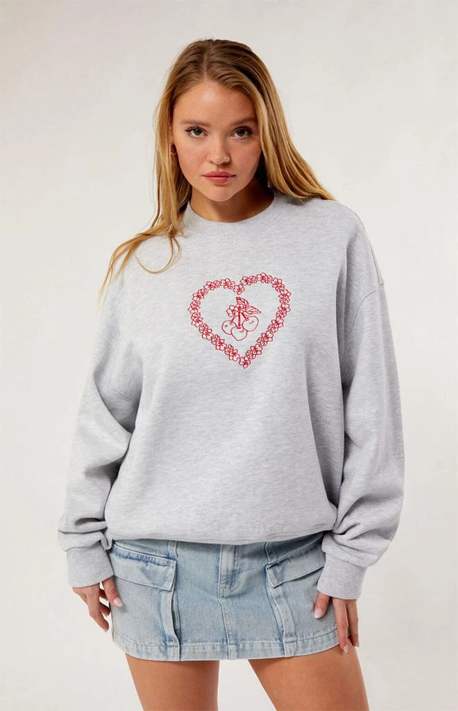 PacSun Luv & Cherries Crew Neck Sweatshirt 1