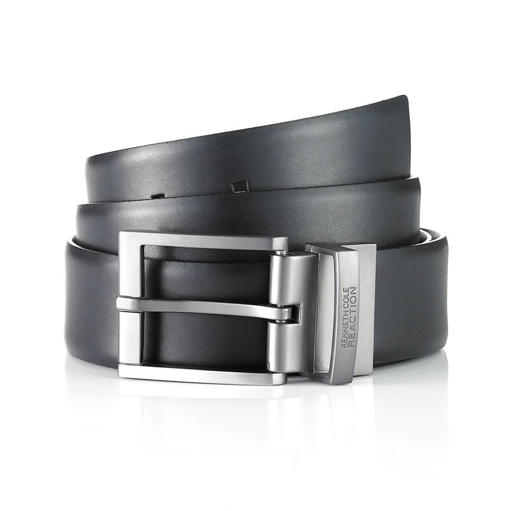 Kenneth Cole Reaction Men's Reversible Textured Reversible Dress Belt, Created for Macy's