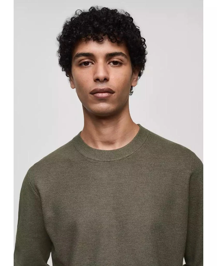Mango Men's Fine-Knit Cotton Sweater 10
