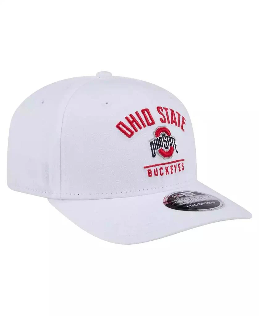 New Era Men's White Ohio State Buckeyes 9SEVENTY Team Stretch-Snap Adjustable Hat 3