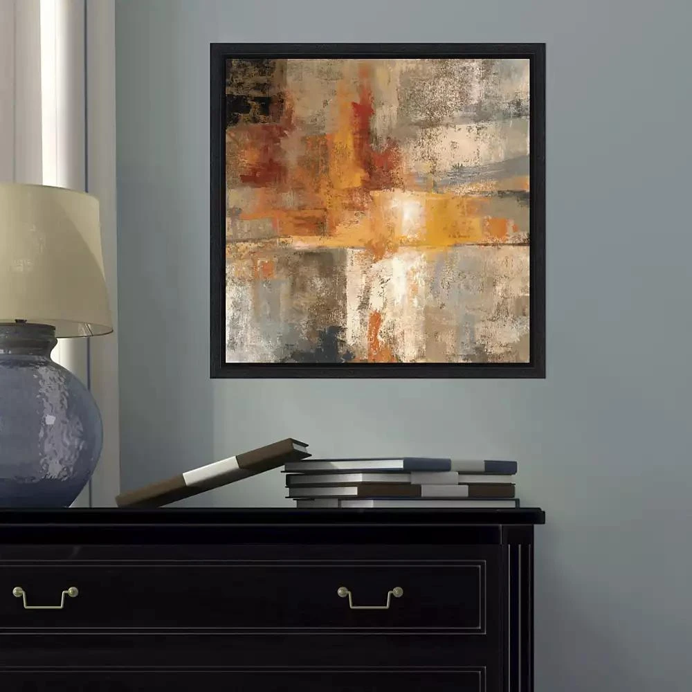Amanti Art Silver and Amber Crop by Silvia Vassileva Canvas Framed Art 4