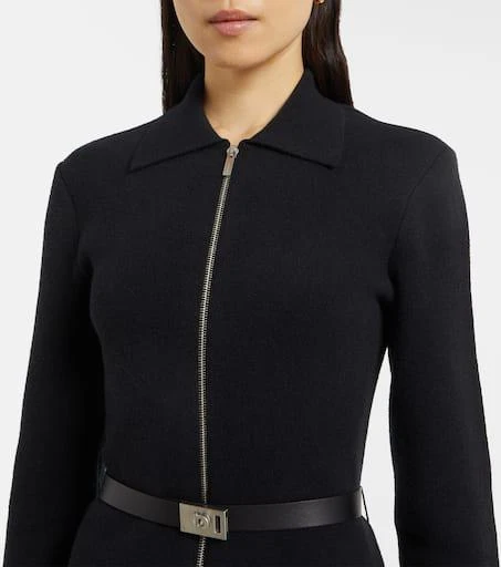 Salvatore Ferragamo Zip-up belted shirt dress 4