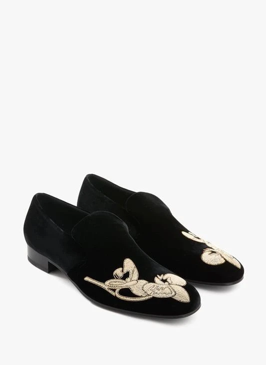 Alexander McQueen Velvet loafers 1
