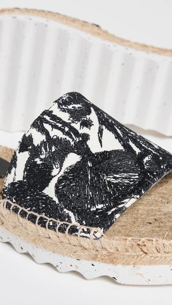 Stella McCartney Gaia Embroidered Mushroom Slides 5