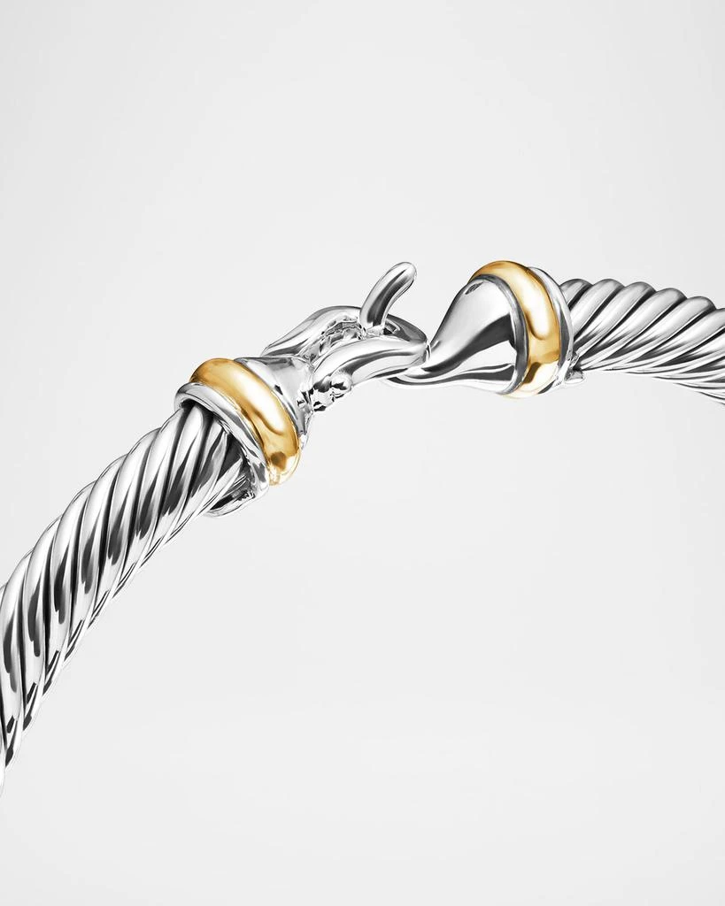 David Yurman Cable Buckle Bracelet in Silver with 18K Gold 8