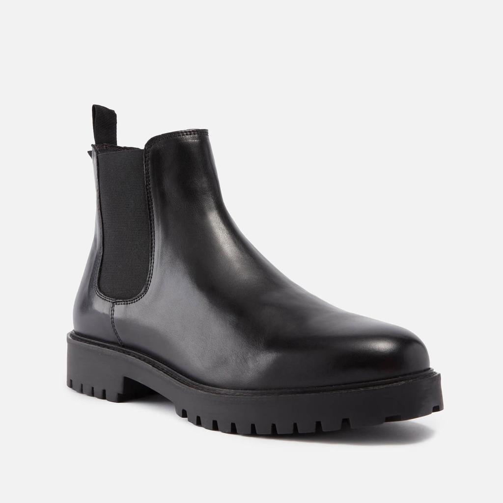 Walk London Walk London Men's Sean Leather Chelsea Boots - Black