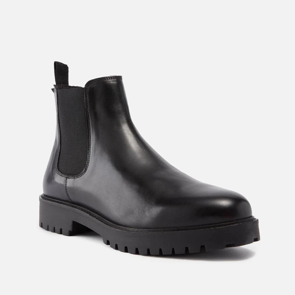 Walk London Walk London Men's Sean Leather Chelsea Boots - Black 2