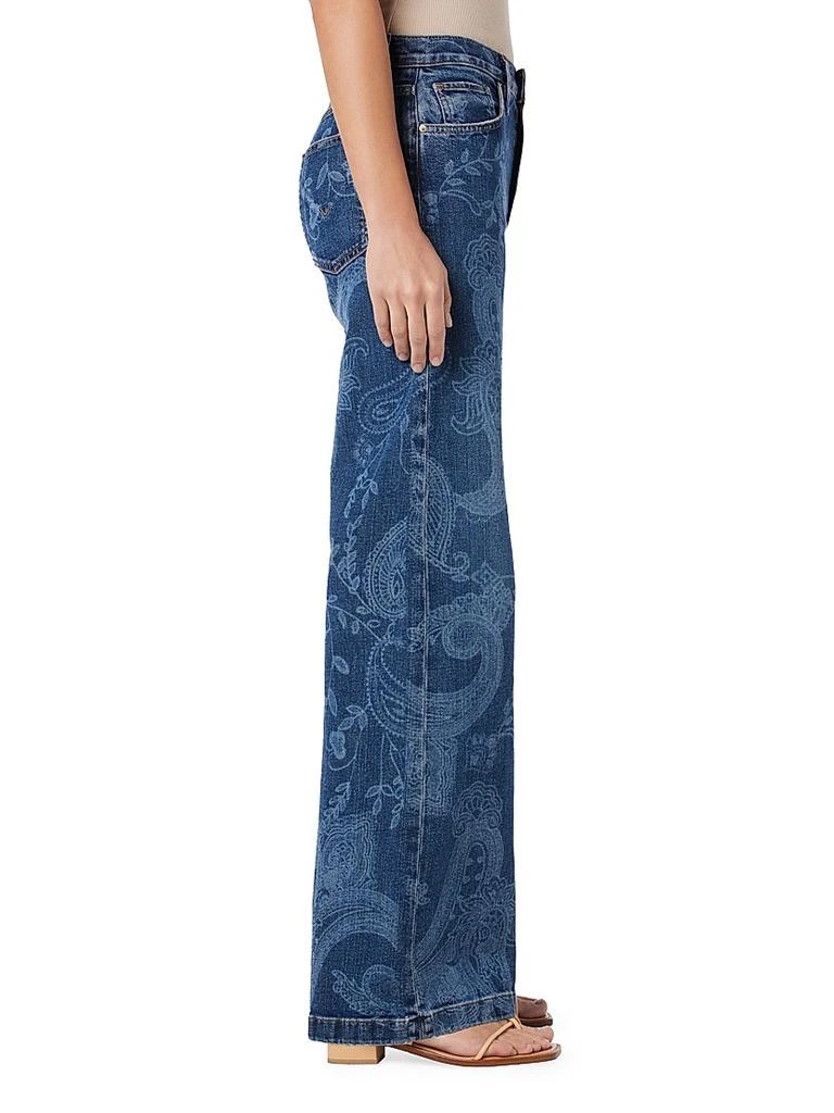 Hudson Jodie Paisley Wide-Leg Jeans 5