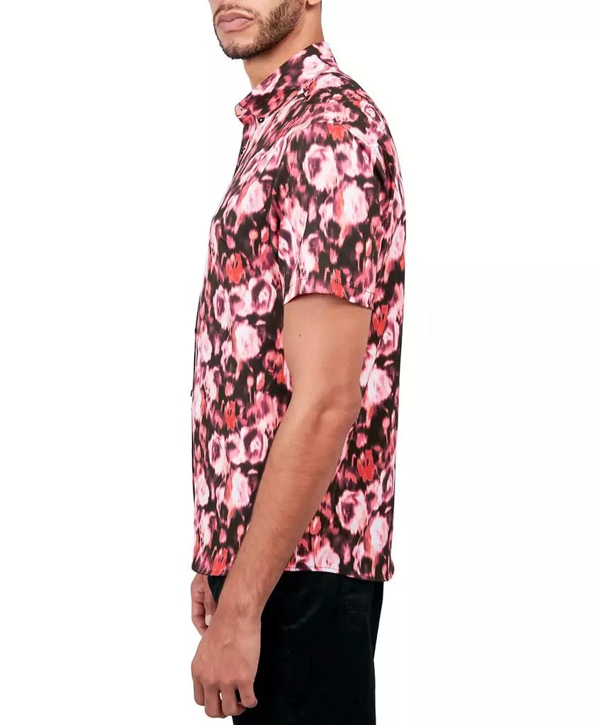 Society of Threads Men's Regular Fit Non-Iron Performance Stretch Floral Print Button-Down Shirt 3