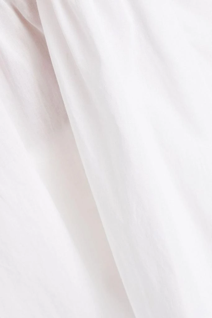 Eskandar Gathered cotton-poplin tunic 4
