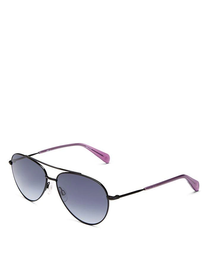 rag & bone Brow Bar Aviator Sunglasses, 58mm 1