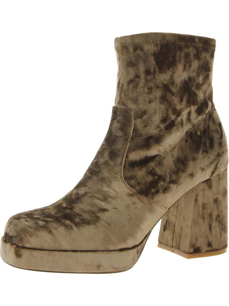Steve Madden Ever Womens Platforms Block Heels Ankle Boots
