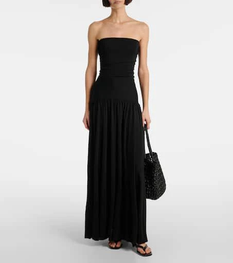 Staud Mariana ruched jersey maxi dress 2