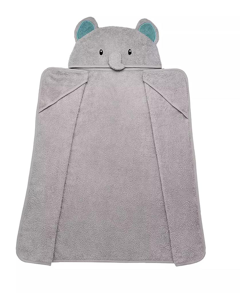 Little Me Baby Boys Or Baby Girls Elephant Cotton Hooded Bath Towel