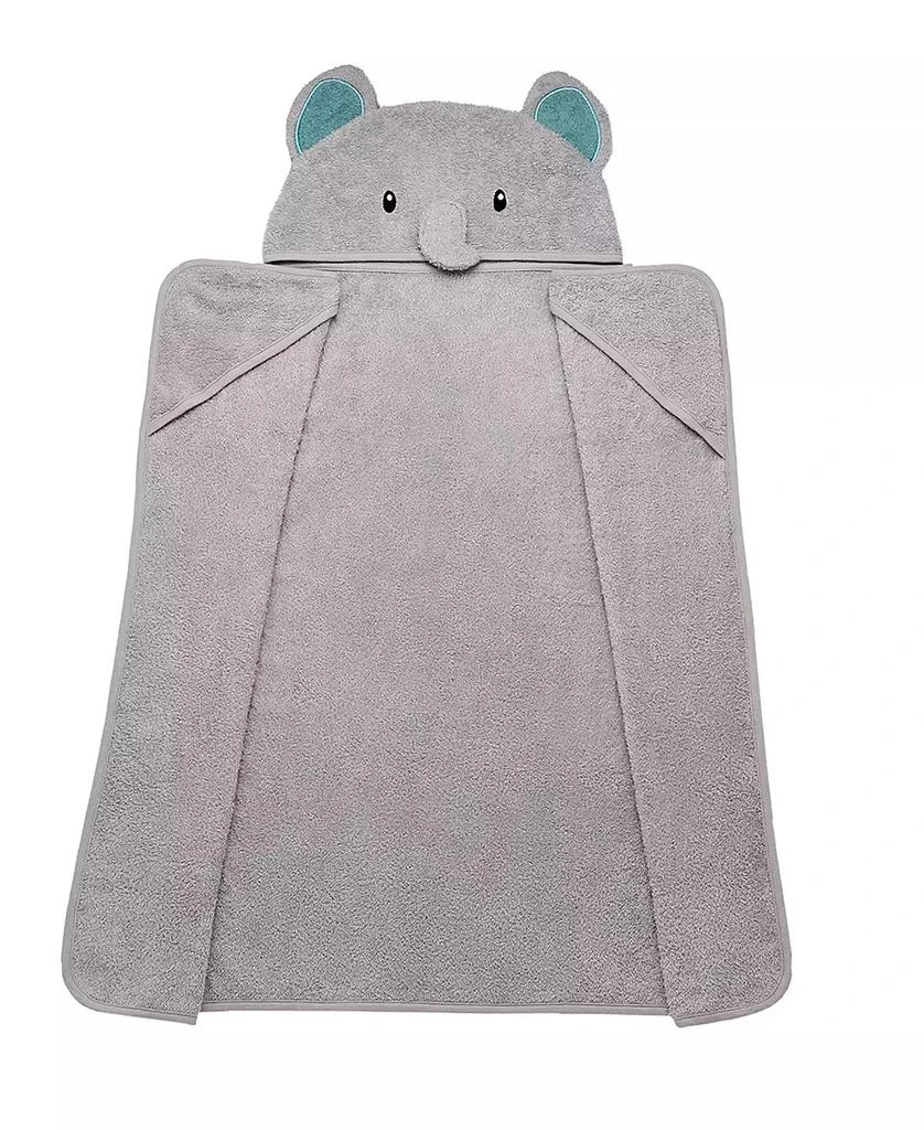 Little Me Baby Boys Or Baby Girls Elephant Cotton Hooded Bath Towel 1