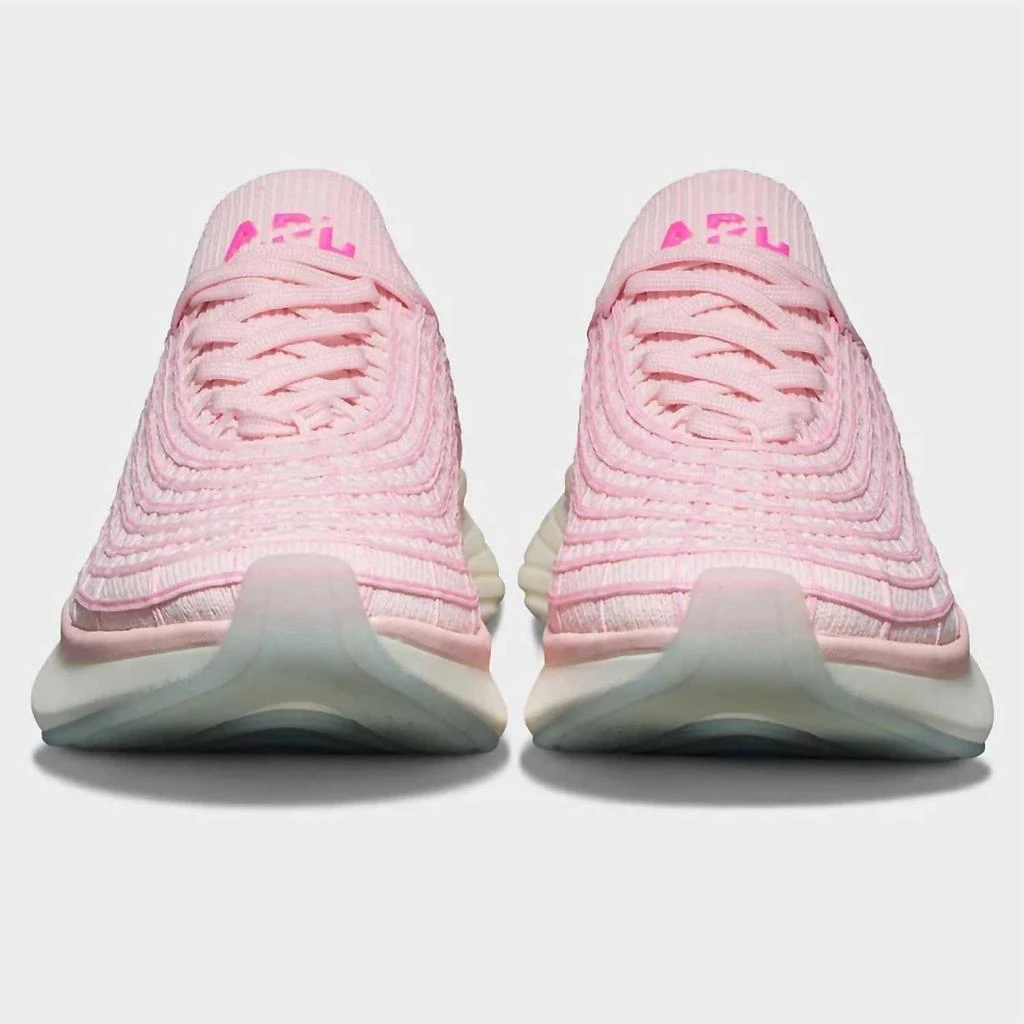 Apl Women's Techloom Zipline Sneaker In Bleached Pink/fusion Pink 4