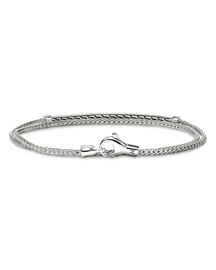 JOHN HARDY Sterling Silver JH Essentials Diamond Pavé Wrap Bracelet 3