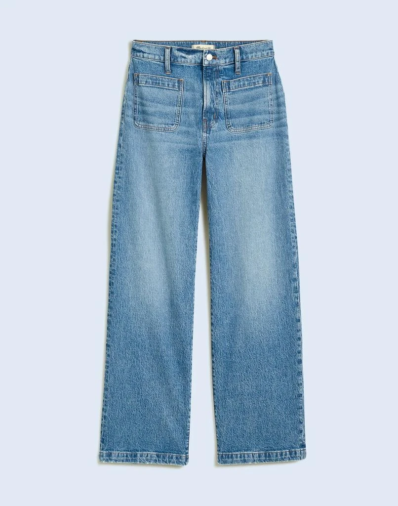 Madewell The Emmett Wide-Leg Full Length Jean: Patch Pocket Edition 6