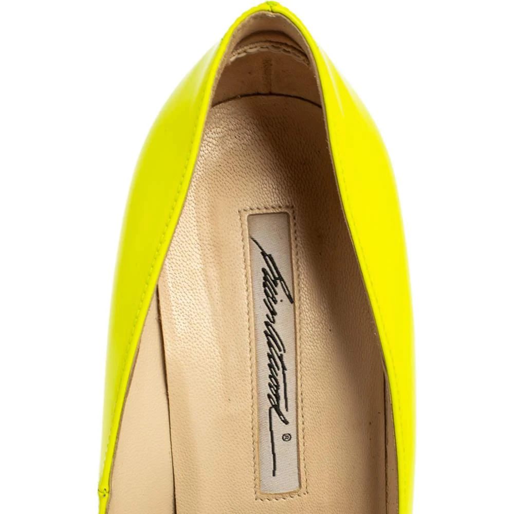 Brian Atwood Brian Atwood Neon Green  Patent Leather Platform Pumps Size 36.5 7