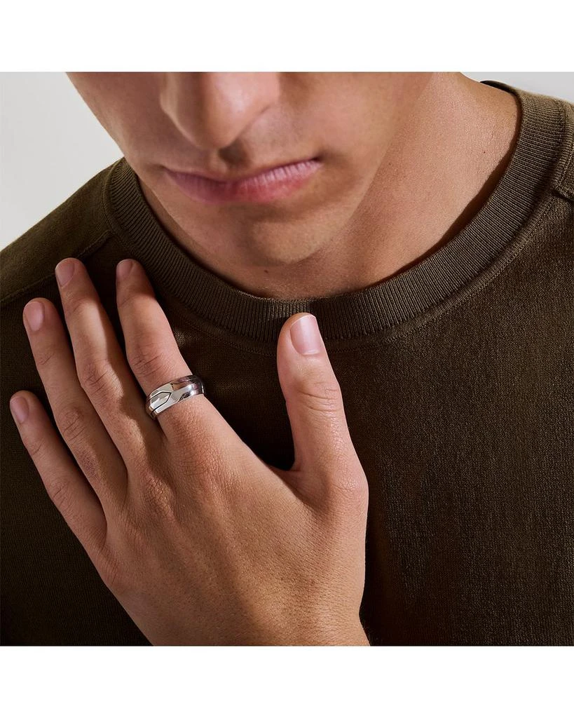 John Hardy Men
s Sterling Silver Icon Polished Geometric Band 2