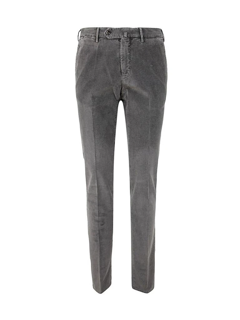 PT01 Pt Torino Flat Front Trousers With Diagonal Pockets Clothing 1