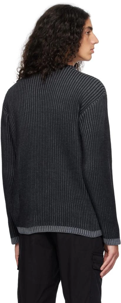 Stone Island Gray 532C1 Vanisé Full Rib RWS Wool Sweater 3