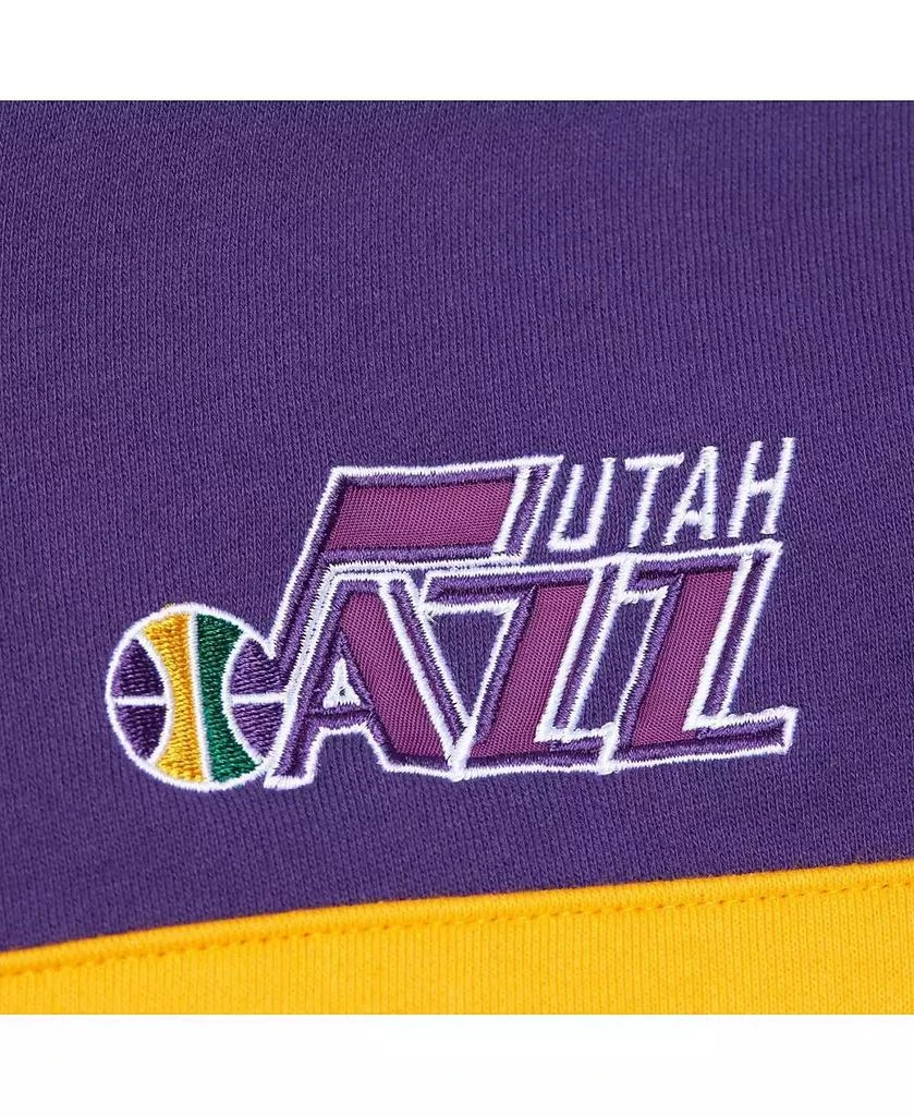 Mitchell & Ness Men's Black/Purple Utah Jazz Head Coach Pullover Hoodie 2