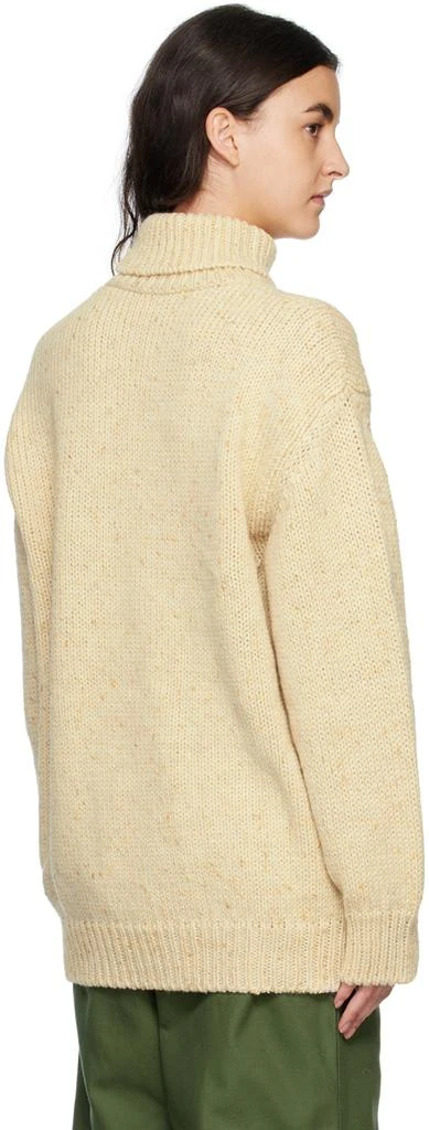 RAF SIMONS Off-White Metallic Thread Turtleneck 3