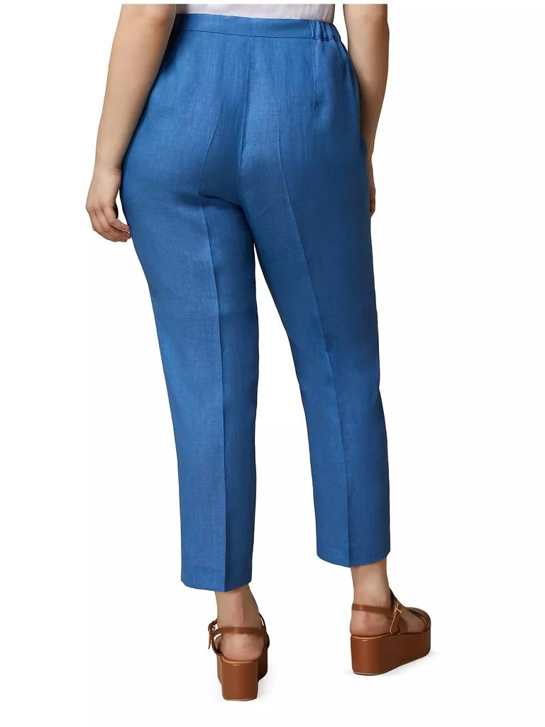 Marina Rinaldi Plus Size Respiro Linen Tapered Pants 4