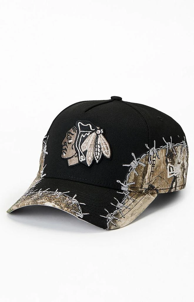 New Era Chicago Blackhawks Camo Barbwire 9FORTY Snapback Hat 4