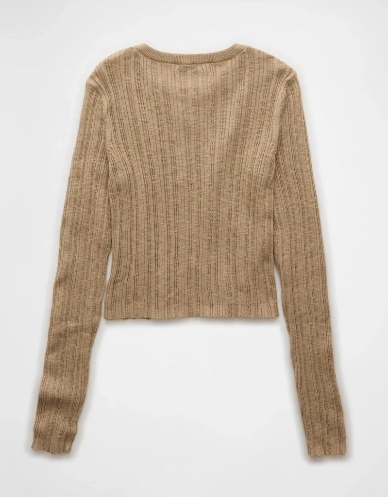 AE AE Ribbed Crew Neck Cardigan 4