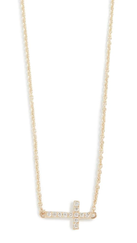 Sydney Evan 14k Gold Small Cross Necklace 5