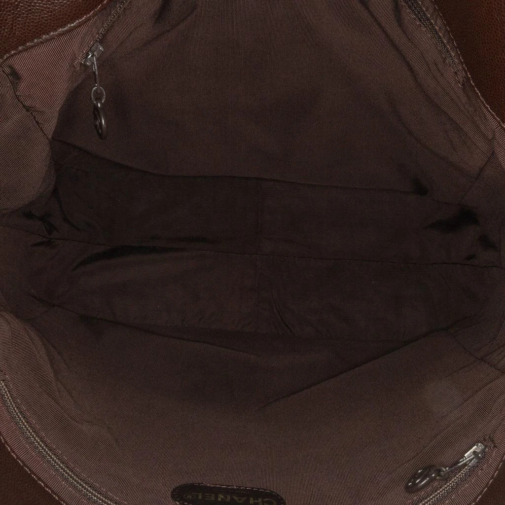 Chanel Chanel Brown Tone Caviar Leather CC Tote Bag 7