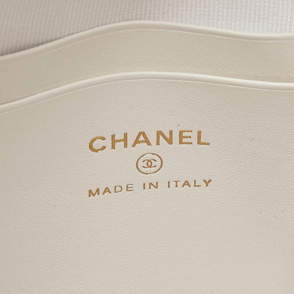 Chanel Chanel White Quilted Caviar Leather Mini CC Classic Backpack 11