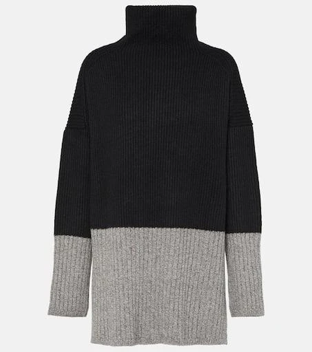 Joseph Colour Block wool and cashmere turtleneck sweater 1