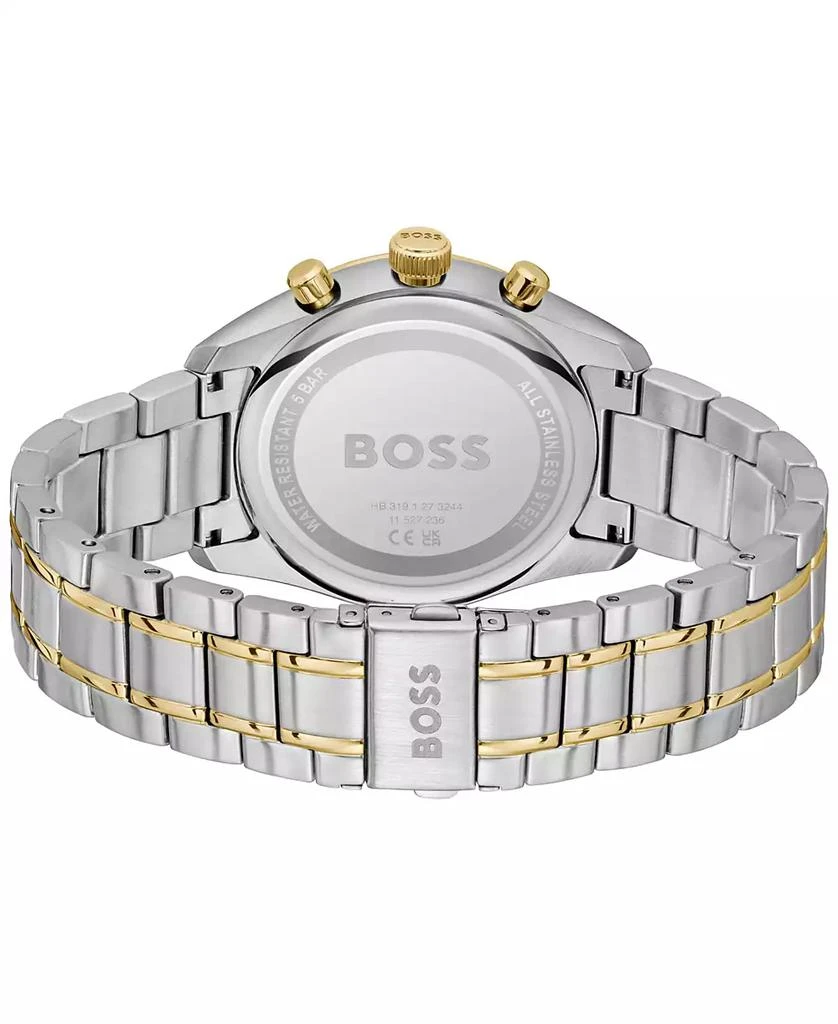 Hugo Boss Men's Grand Prix 44 Quartz Chronograph Two-Tone Stainless-Steel Watch, 44.50mm 3