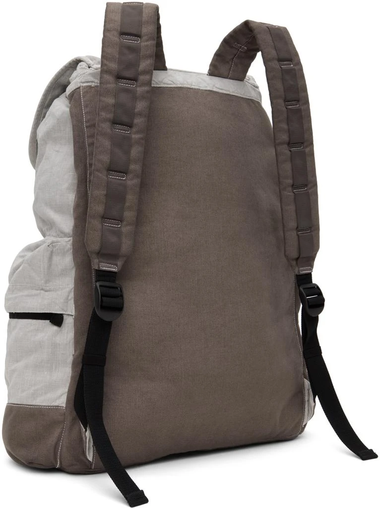 Stone Island Gray Drawstring Backpack 3