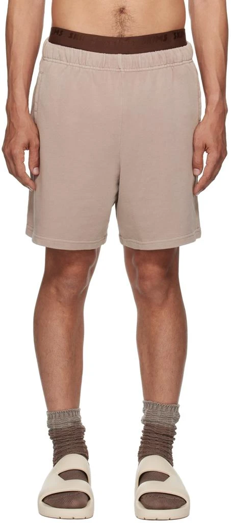 SKIMS Taupe Terry Classic Shorts 1