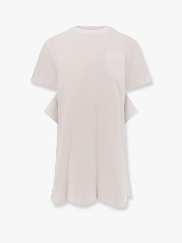 Sacai Dress with draped cotton inserts on the back