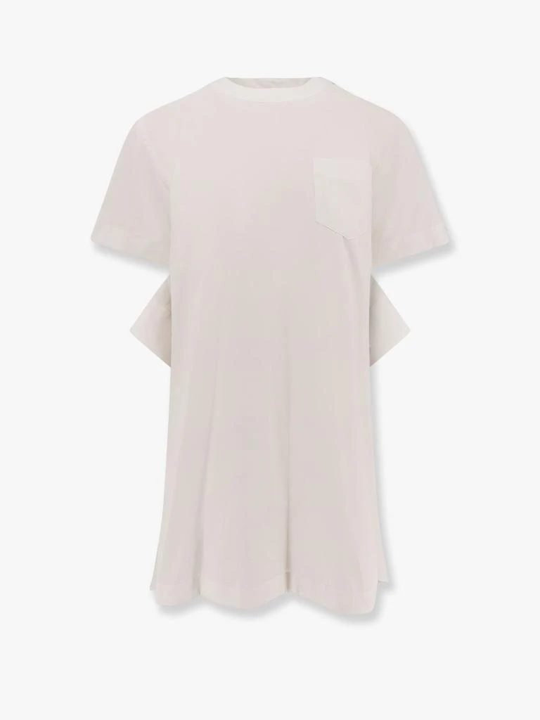 Sacai Dress with draped cotton inserts on the back 1
