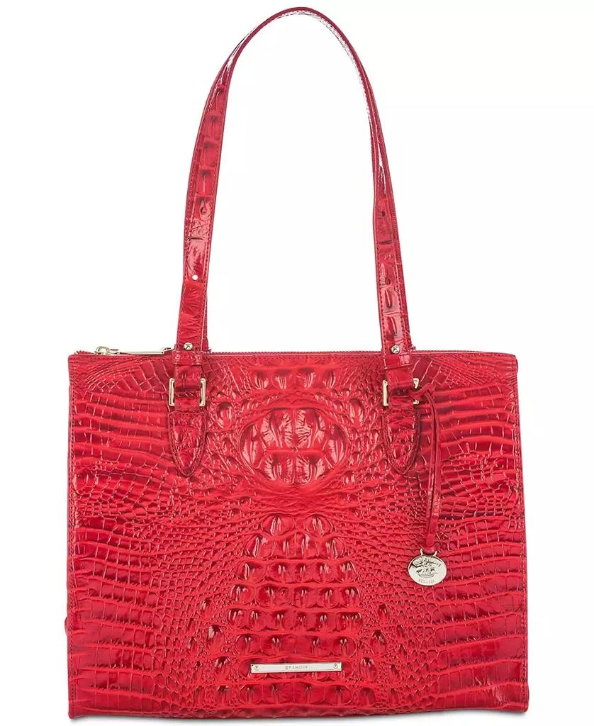 Brahmin Anywhere Melbourne Embossed Leather Tote 1