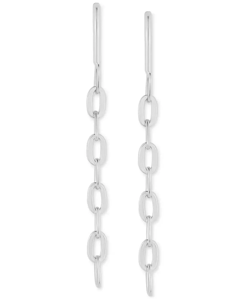 Giani Bernini Polished Chain Link Threader Earrings, Created by Macy's 3