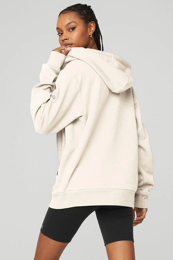 Alo Everyday Full Zip Hoodie - Ivory 2