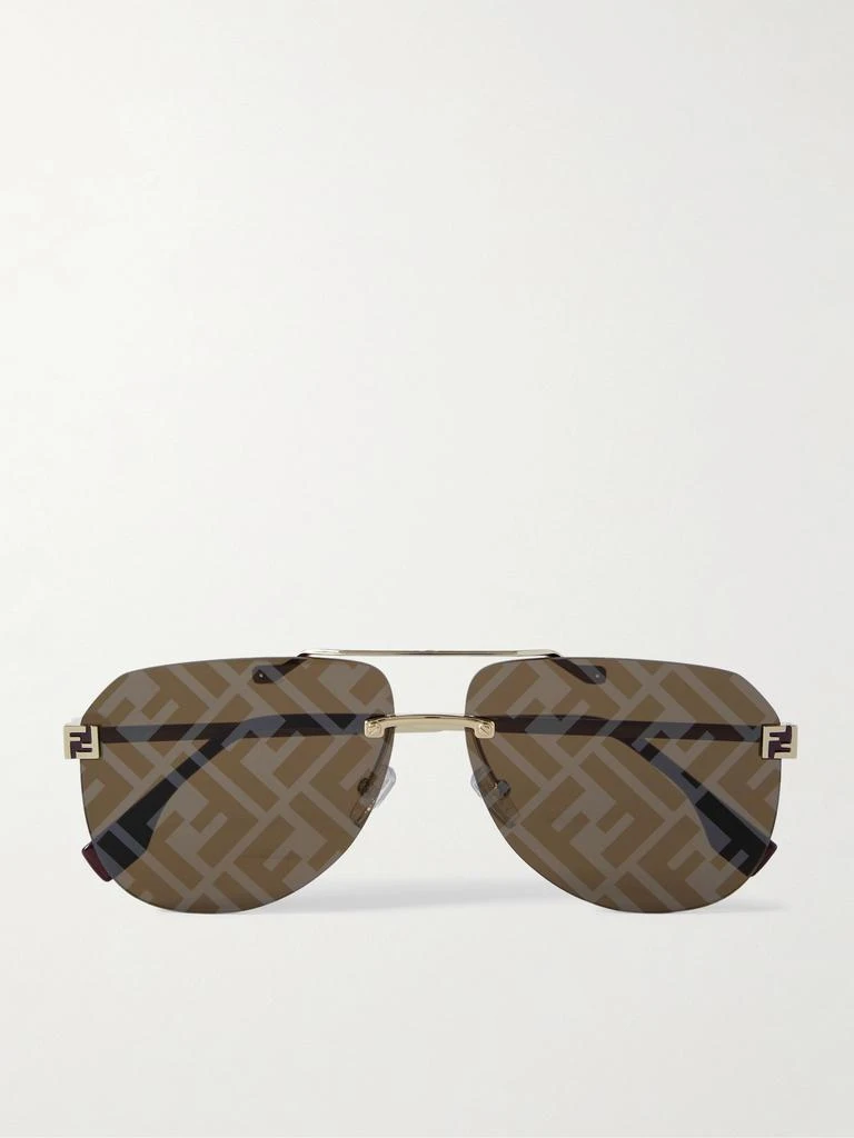 Fendi Sky Aviator-style Gold-tone Sunglasses - Accessories  display picture 1
