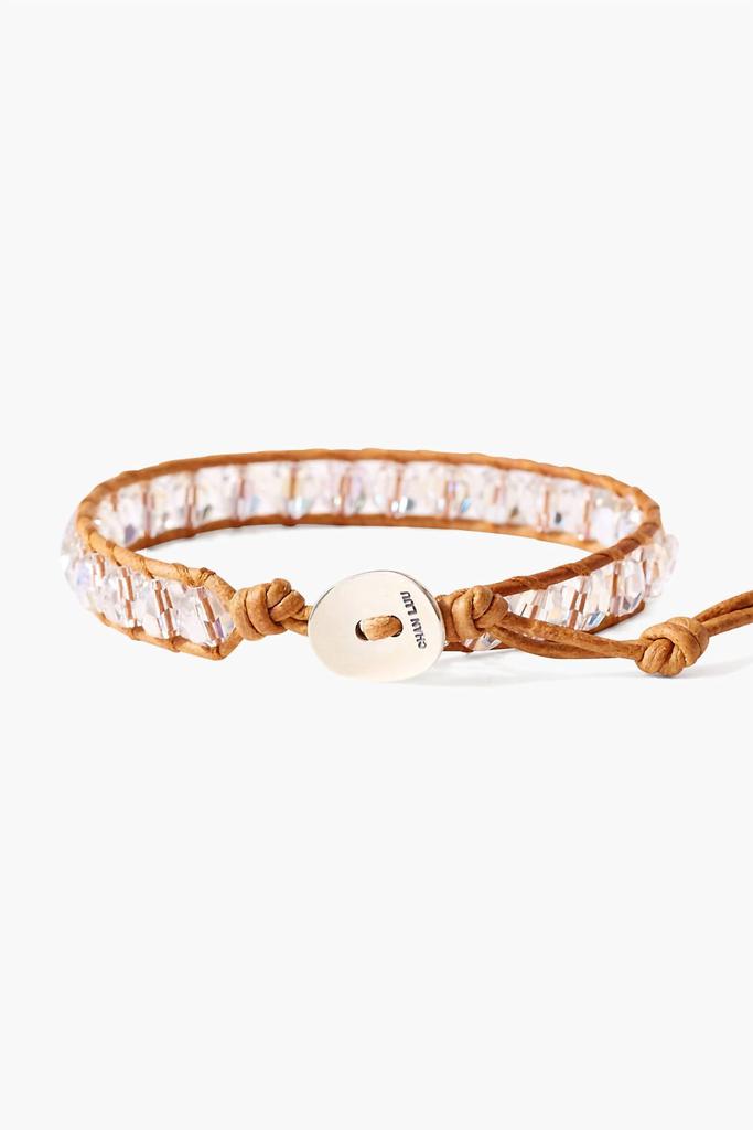 Chan Luu Women's Vintage Moonlight Single Wrap Bracelet In Brown