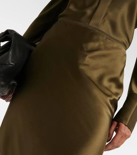 Joseph Isaak silk satin midi skirt 5