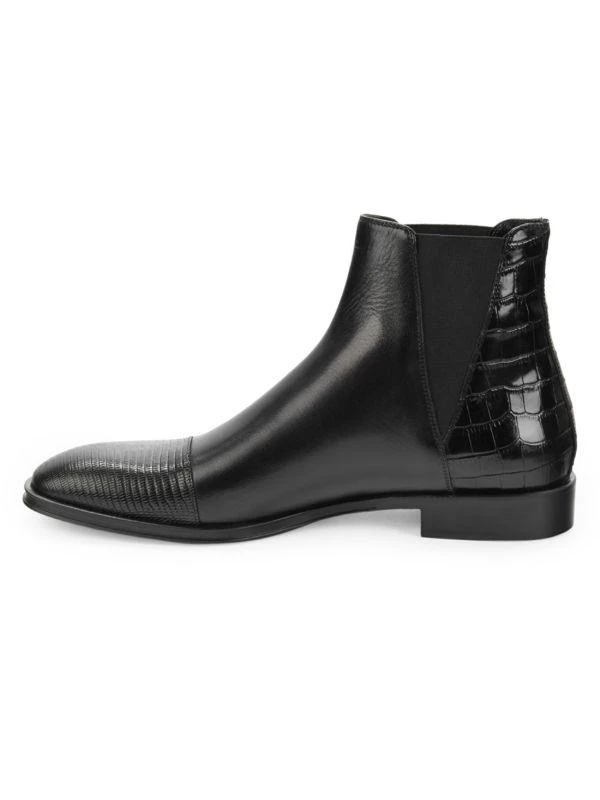 cavalli CLASS Animal Embossed Leather Chelsea Boots 4