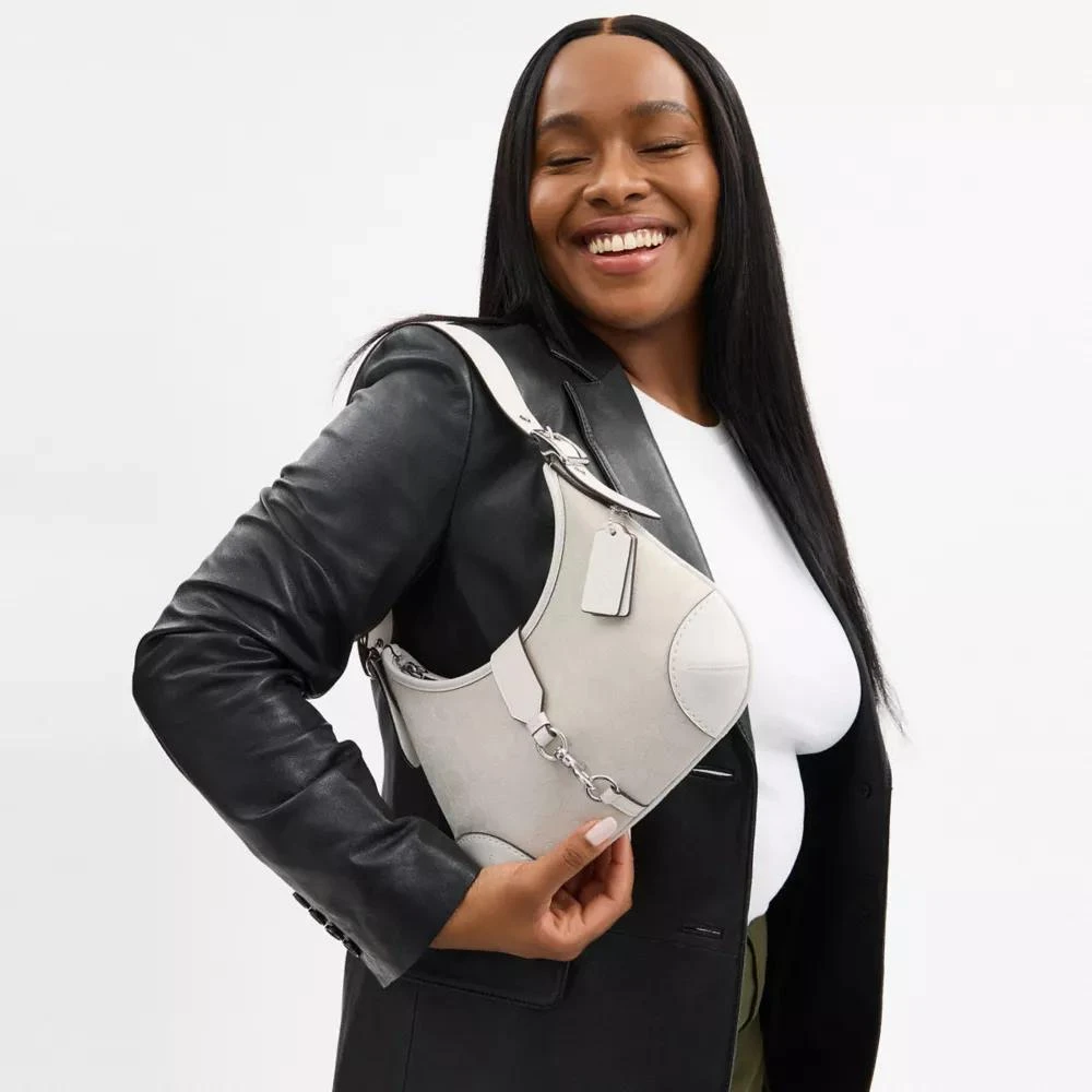 Coach Hamptons Hobo Bag In Signature Jacquard 2