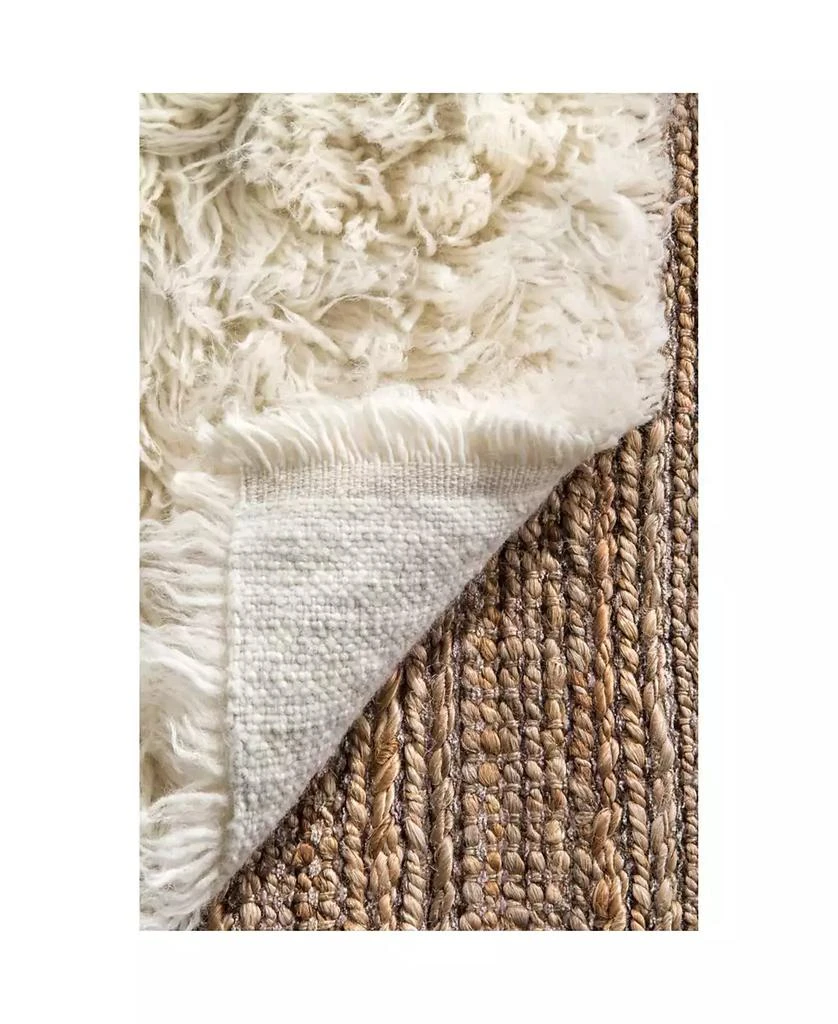 nuLOOM Flokati Greek Alexis Flokati Neutral 4' x 6' Area Rug 6